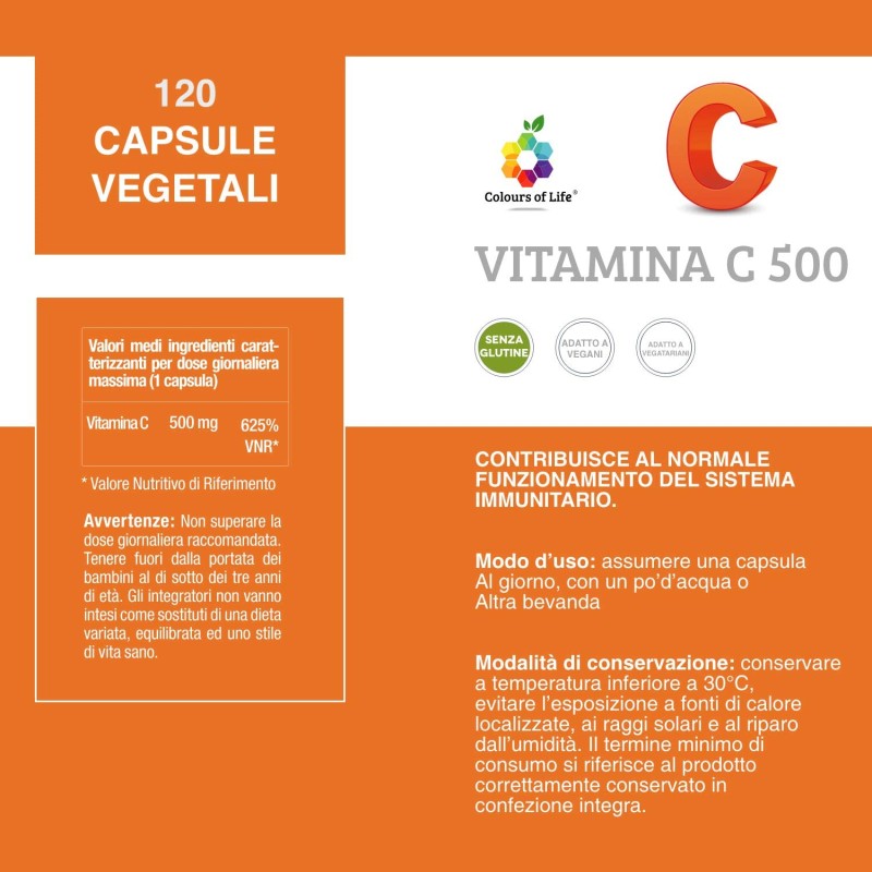Vitamina C 500 120 capsule %separator% %brand%